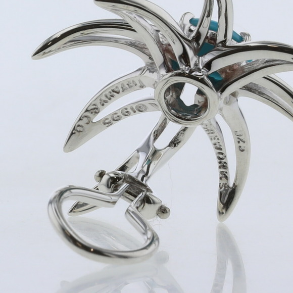 TIFFANY earrings fireworks silver 925 turquoise ladies &Co. - Picture 5 of 5